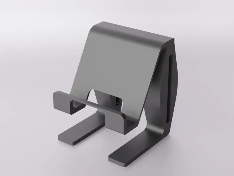 Ergonomic Phone Stand Minimalist 3D Printed Design