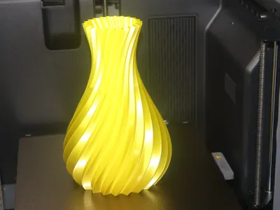 Vibrant Swirl Vase