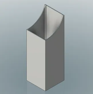 Minimalist Poop Chute for P1P, P1S, X1