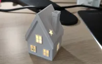 Maisons illuminées de Noël, deux tailles — photo 3