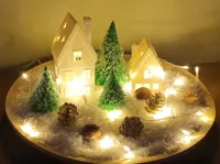 Maisons illuminées de Noël, deux tailles — photo 2