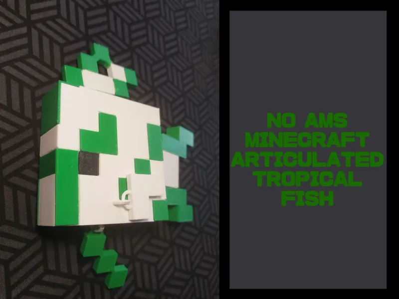 Articulated Tropical Fish Minecraft
