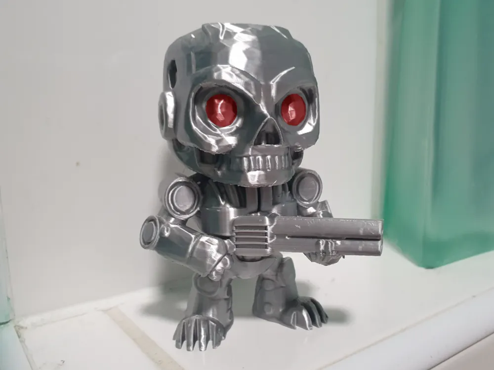 Cute Terminator T-800 Inspired Model Character by Ellcato3D MakerWorld ...
