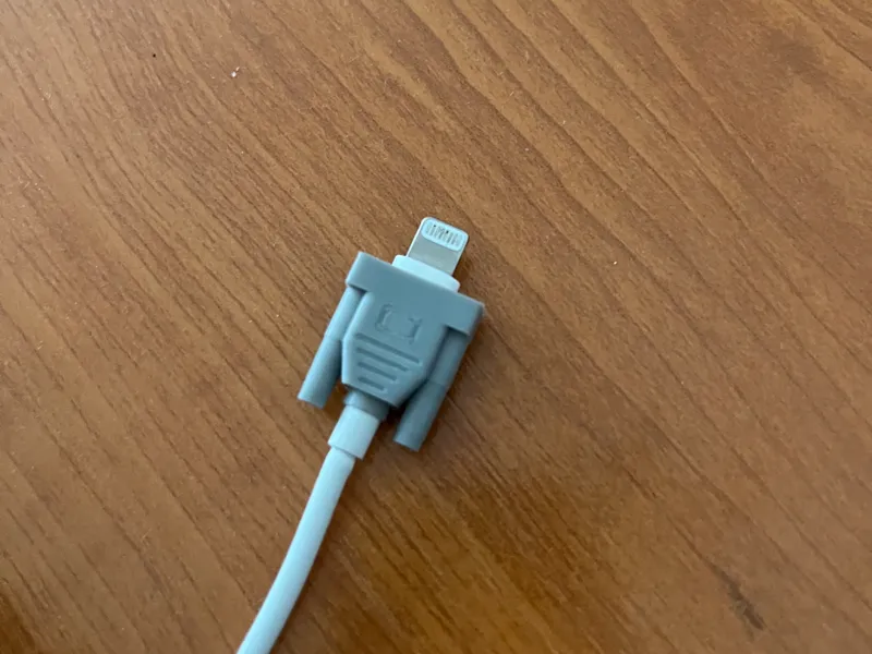 VGA connector for iphone cable