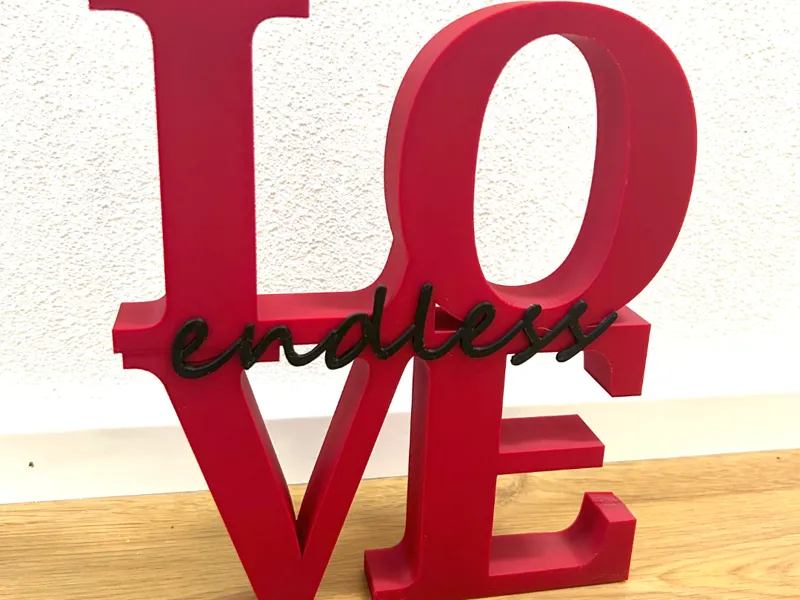 Love / Schrift-Aufsteller / endless LOVE