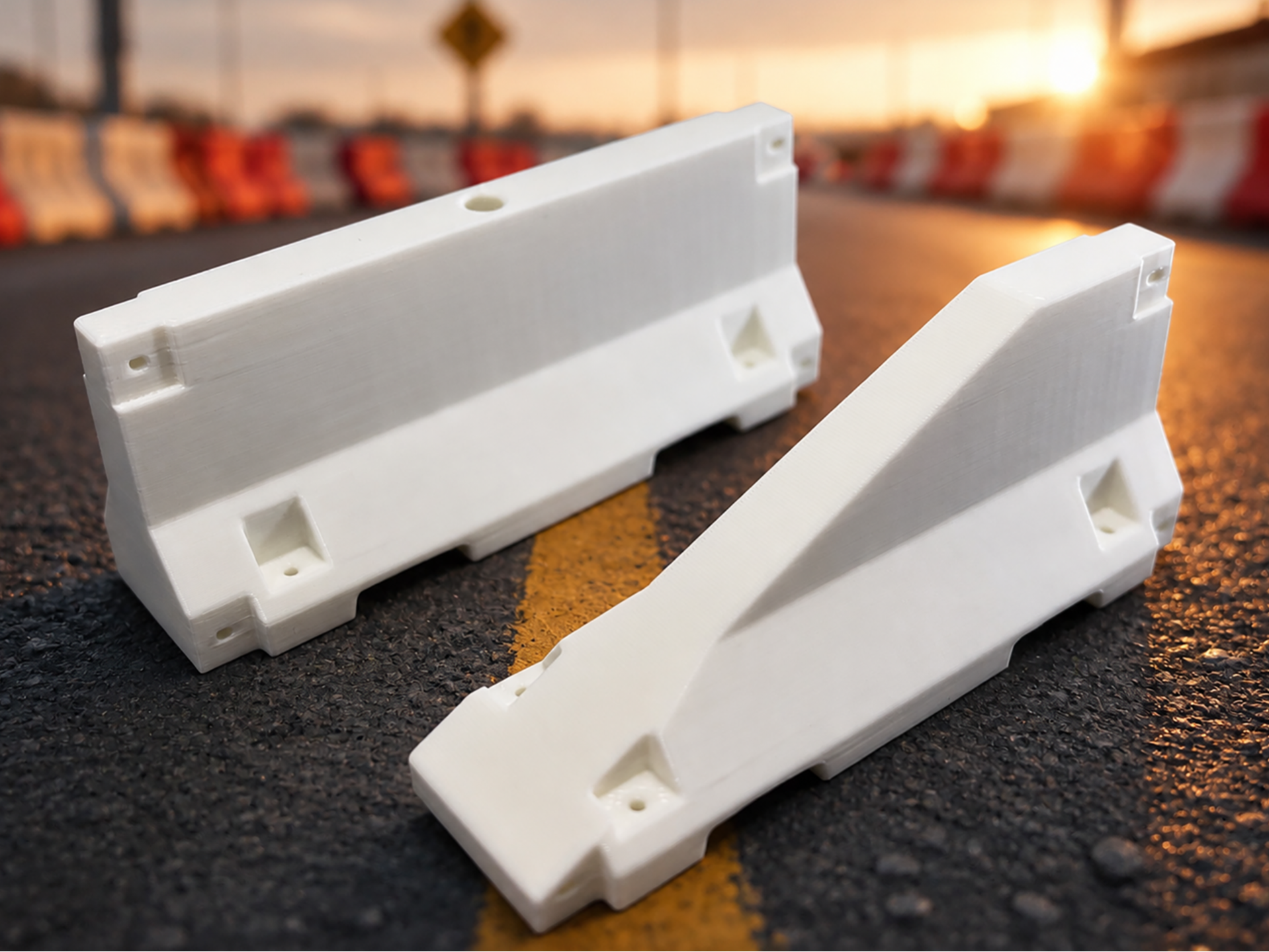 New Jersey Concrete Divider - 1:20