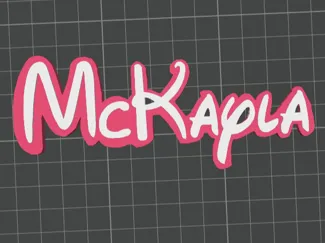 McKayla Disney Name Sign