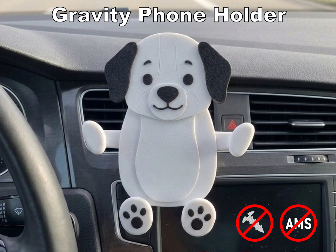 Schwerkraft Handyhalter Auto "Hund" / Phone Holder