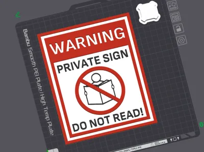 Private Sing - Do not read!
