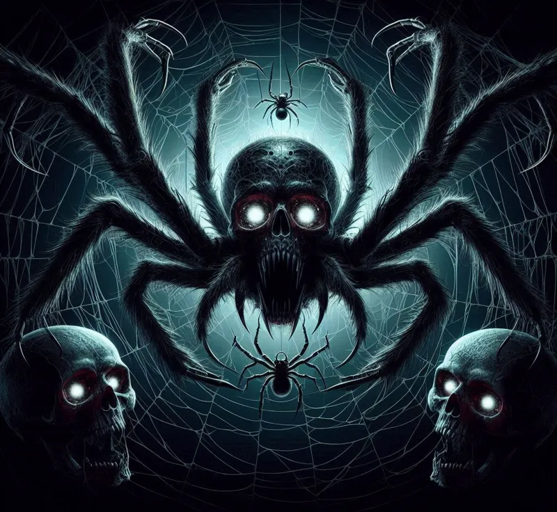 Halloween - Glow in the Dark Spiders and Cobwebs
