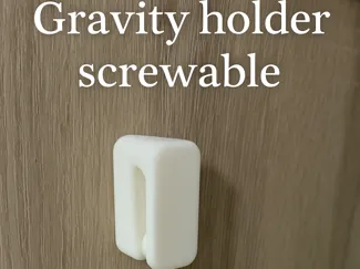 Gravity dish towel holder screwable