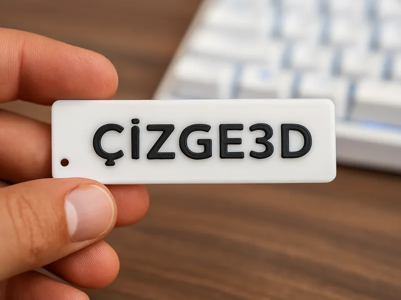 KİŞİYE ÖZEL ANAHTARLIK MODELİ – Çizge3D Tasarımı