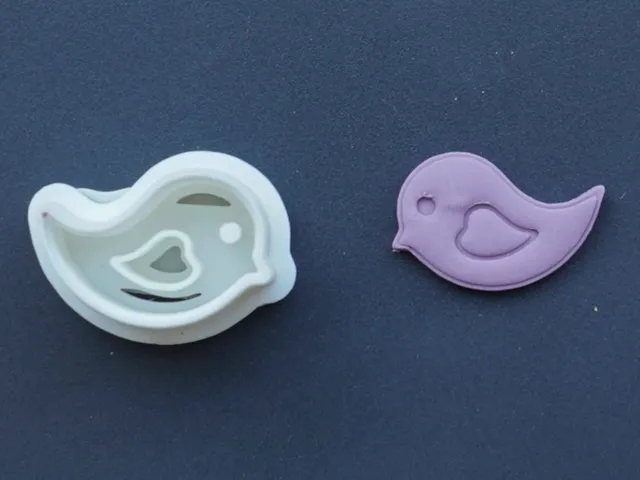 Cute Bird Polymer Clay Cutter Earrings Pin