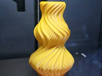 Spiral Vase with Waves