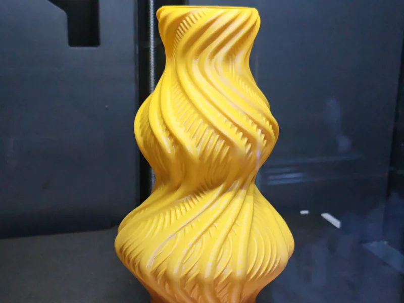 Spiral Vase with Waves