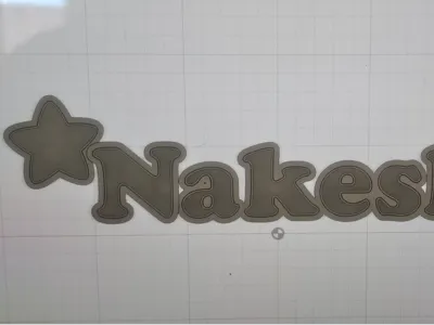 Custom name Nalesha with stars, Led