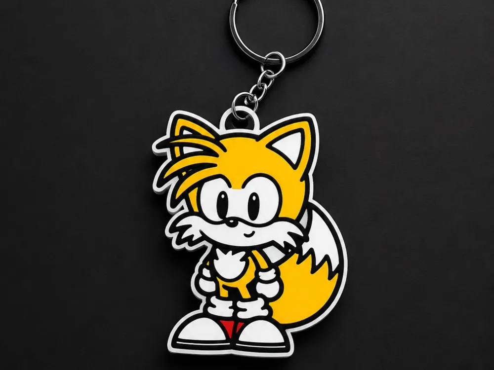 Llavero: Tails Keychain. Referencia del modelo original.