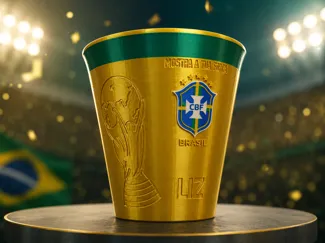 Balde Pipoca Torcida Brasil 2026 - Personalizável