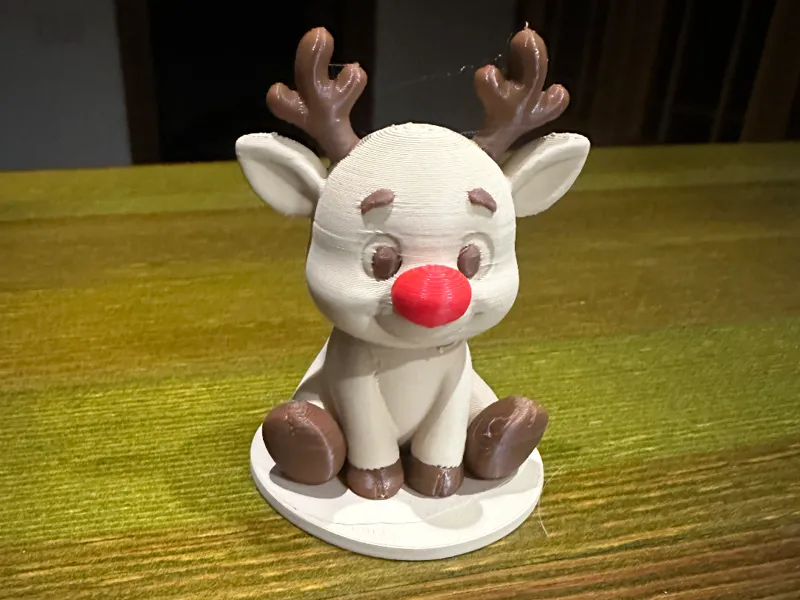 Cute Sitting Reindeer  