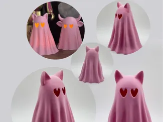 Halloween Cat Ghost Lantern ornament