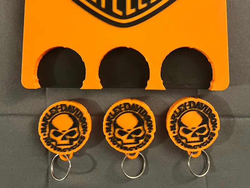 Harley Davidson Keycahain Holder with Keychains