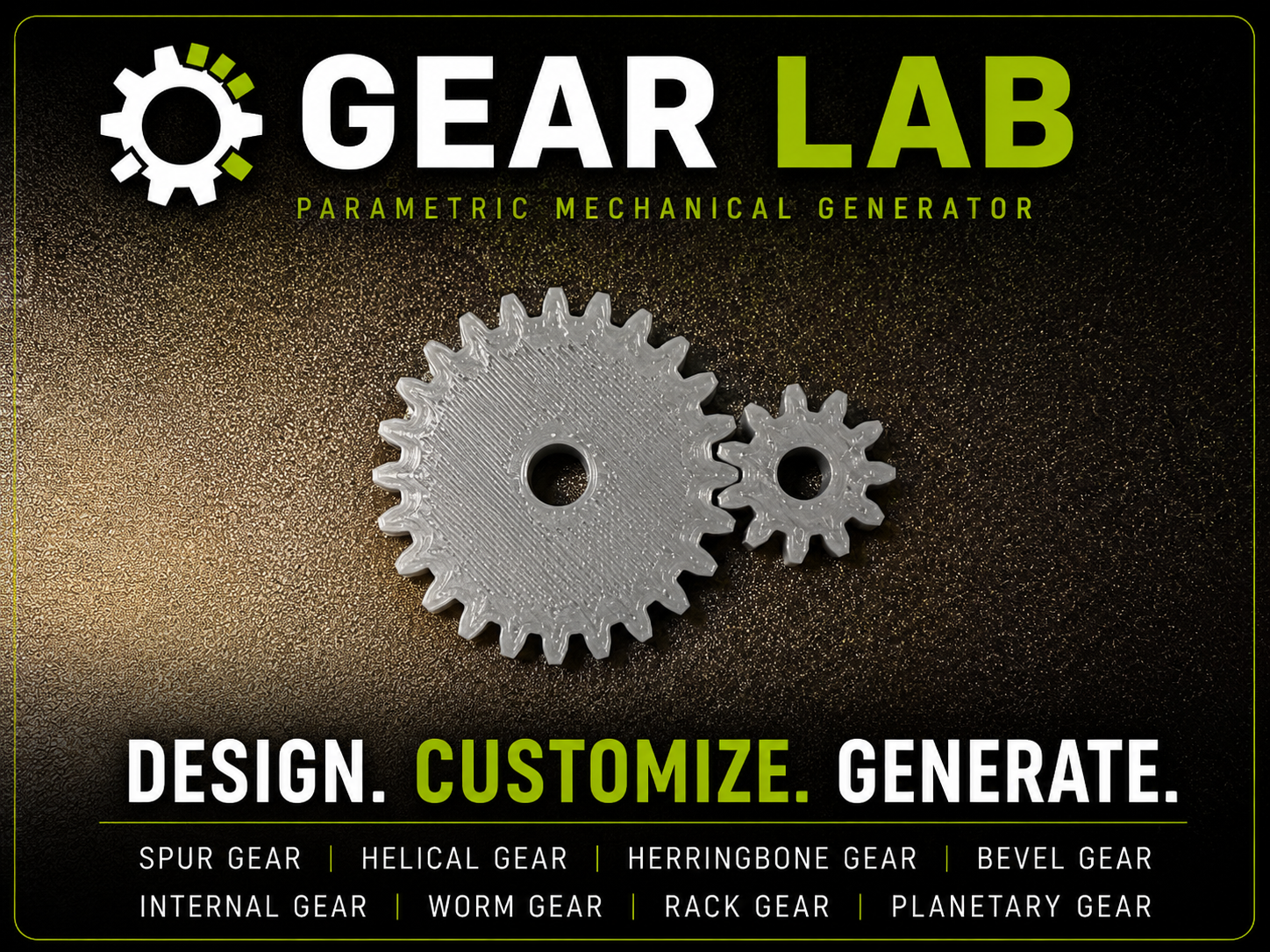 Gear Lab – Parametric Gear Generator - 1