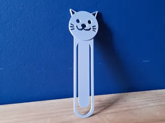 Cat head bookmark