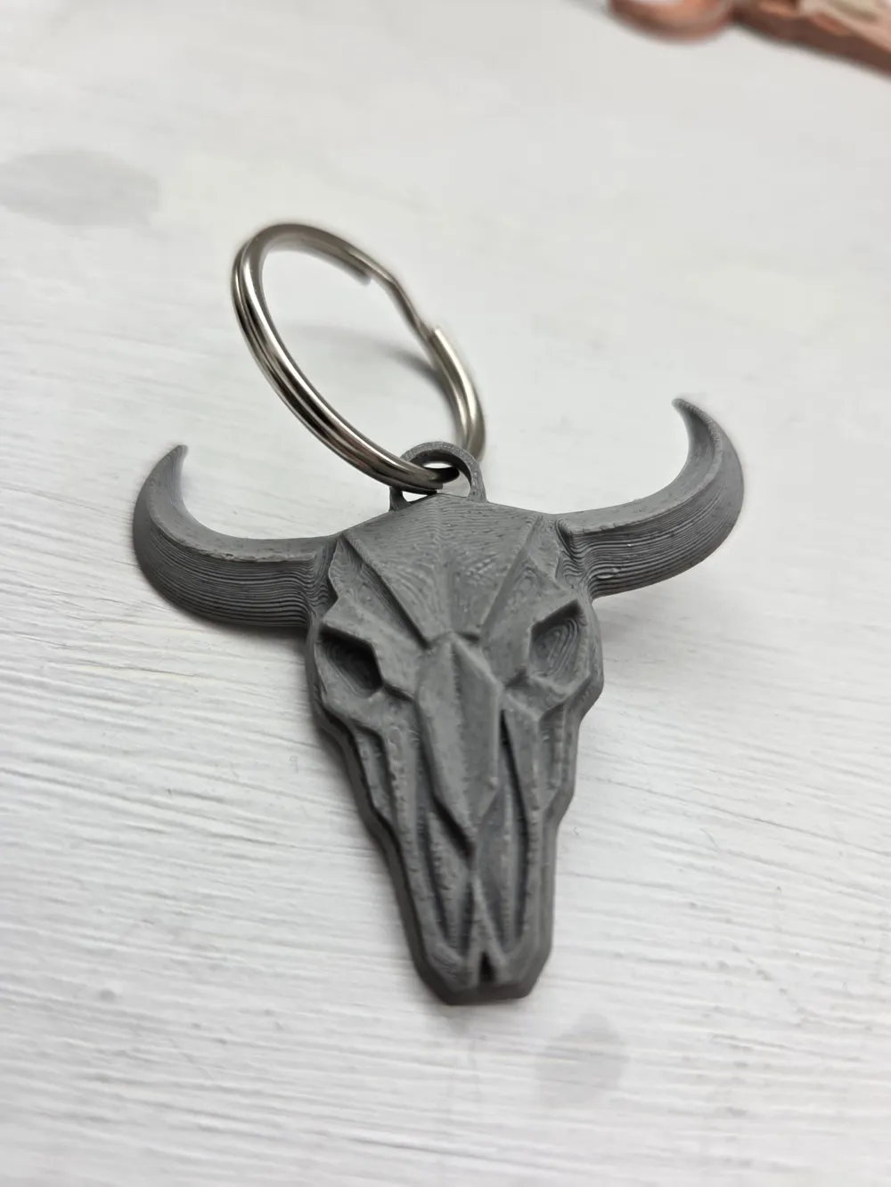 Cow Skull Key ring - Free 3D Print Model - MakerWorld