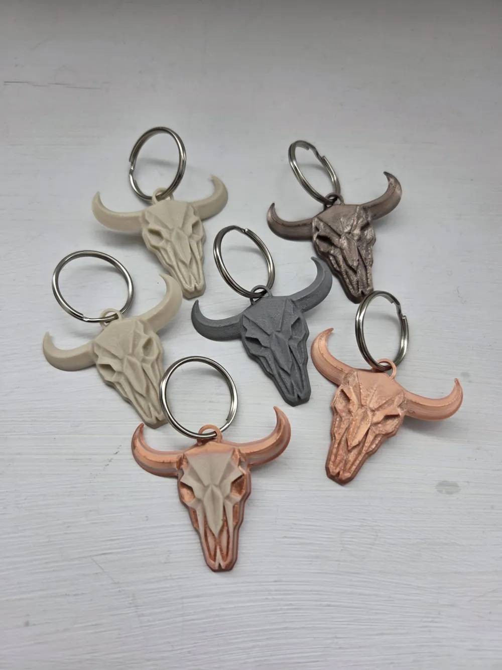Cow Skull Key ring - Free 3D Print Model - MakerWorld