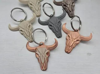 Cow Skull Key ring
