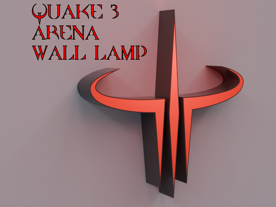 Quake III Arena Logo Wall Lamp | Gaming Wall Light