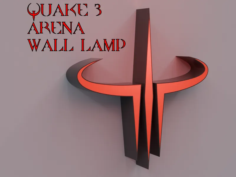 Quake III Arena Logo Wall Lamp | Gaming Wall Light