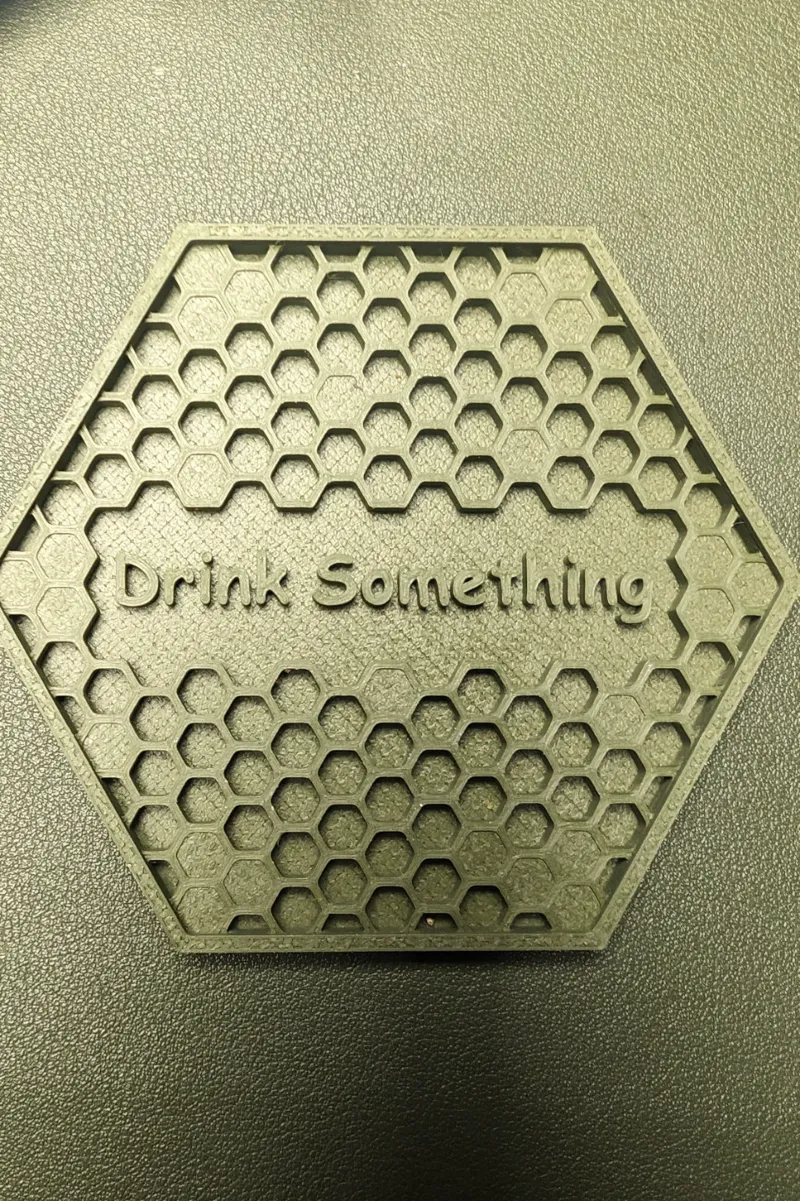 "Drink Something" Coaster