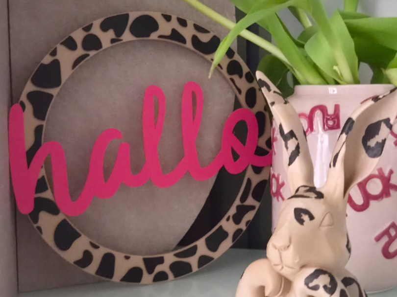 Loop / Anhänger / Ring im Animal - Leo Look 