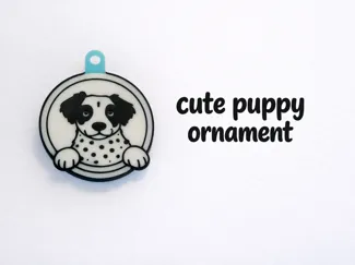 Cute Puppy Ornament/Keychain