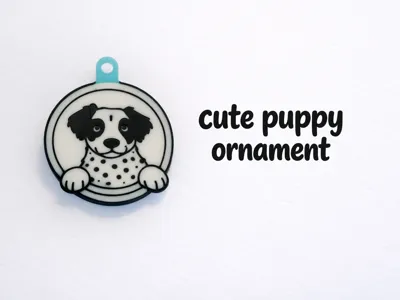 Cute Puppy Ornament/Keychain