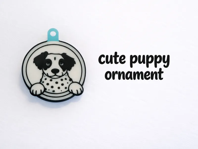 Cute Puppy Ornament/Keychain