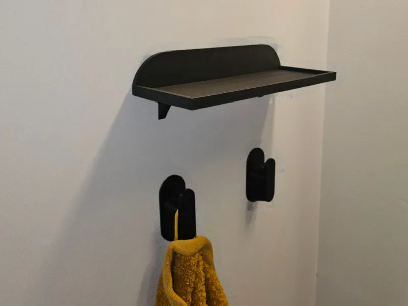 Shelf to bathroom