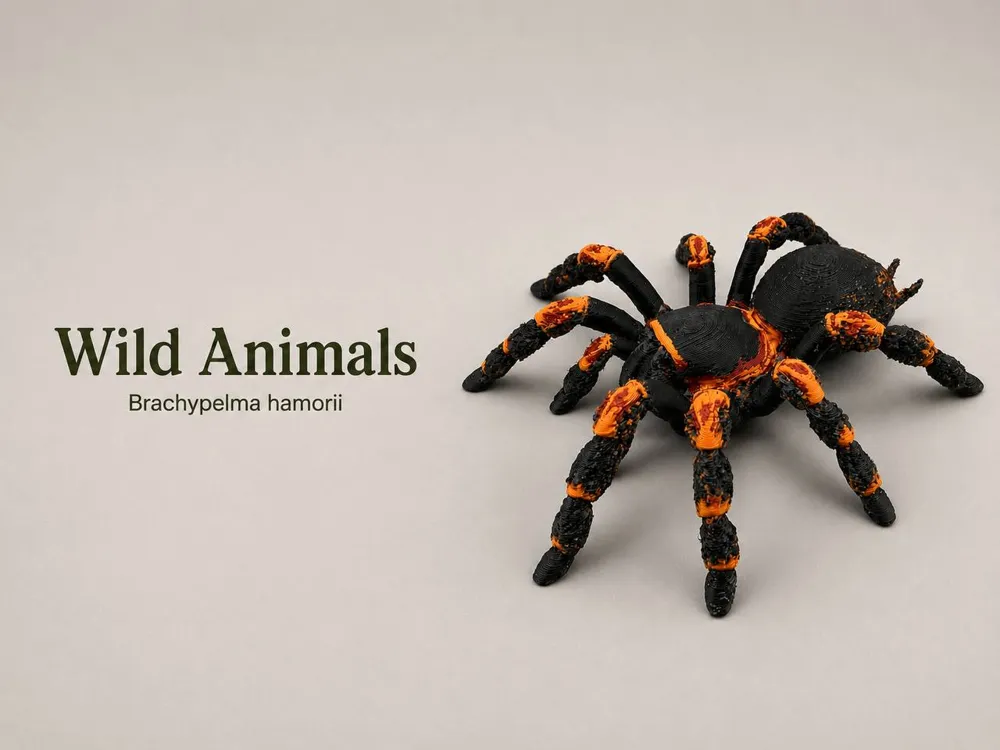 Figura decorativa: Mexican Red Knee Spider. Referencia del modelo original.