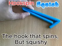 TPU Hookspin, extra squishy, 0% infill