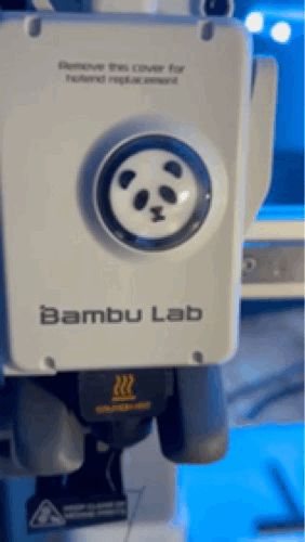 Extruder Wheel Panda logo for A1/A1 mini