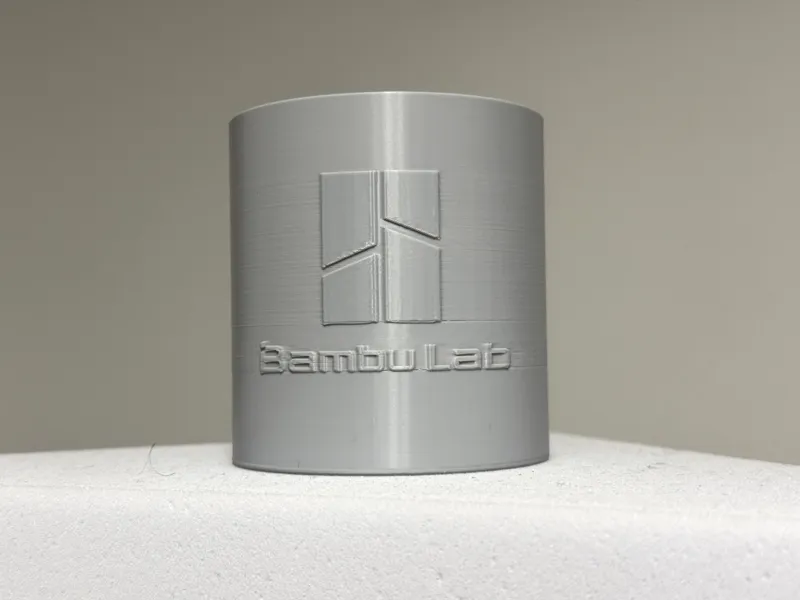 Round Trash Bin for Filament with Bambu Lab Logo