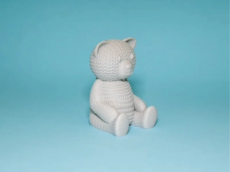 cute knitted teddy bear