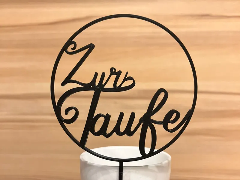 Cake Topper zur Taufe