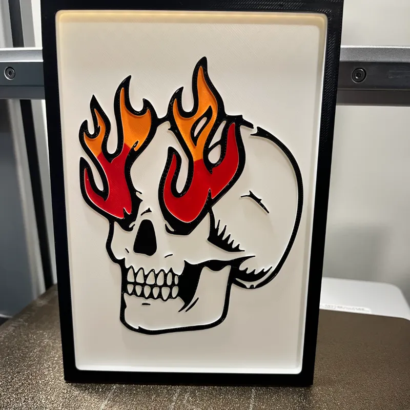 5x7 tattoo flash art skull