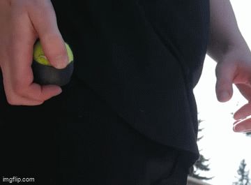 Tennis ball holder for Dog fetching 