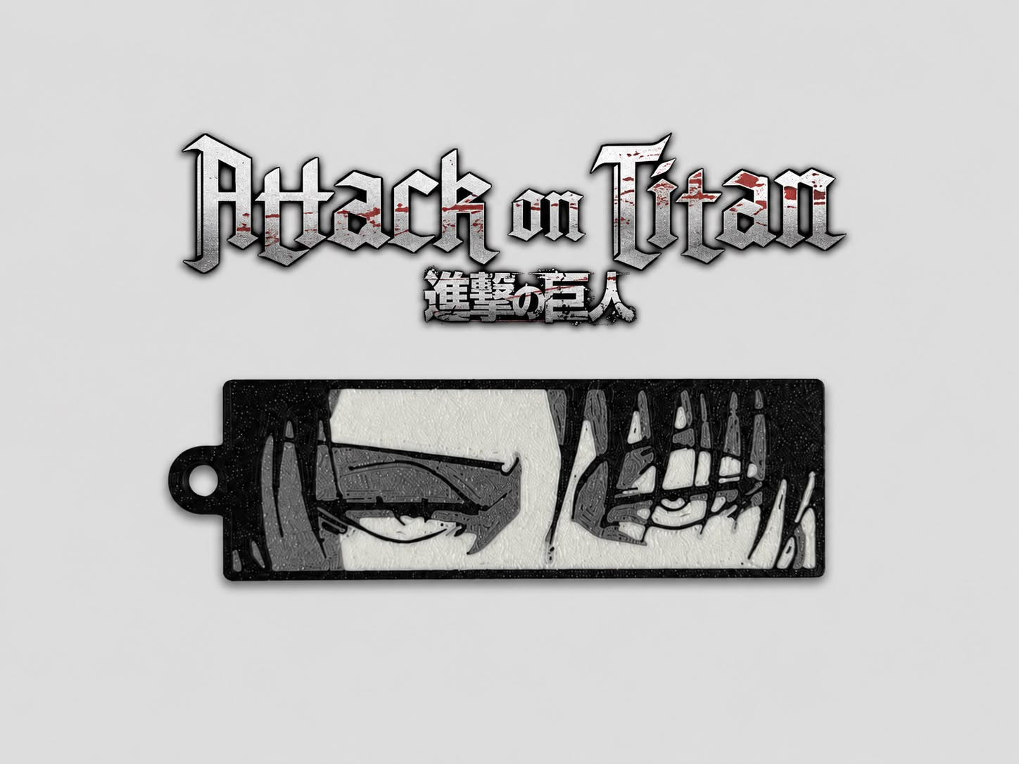 Levi Ackerman Attack on Titan Keychain Anime Eyes