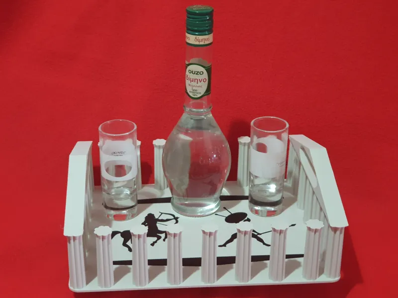 Acropolis Ouzo Tray 