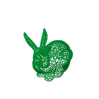 Lapin motif Voronoi — objet lumineux — photo 2