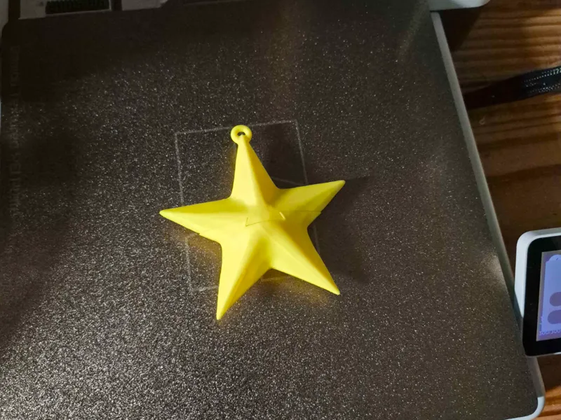 Star shaped ornament